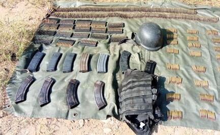 Hallan arsenal en la carretera Panamericana, Chiapas