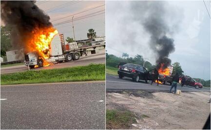 Atacan casa del coordinador de PC en Tabasco; queman vehículos y bloquean carreteras en el estado