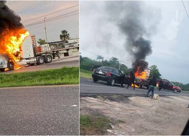 Atacan casa del coordinador de PC en Tabasco; queman vehículos y bloquean carreteras en el estado