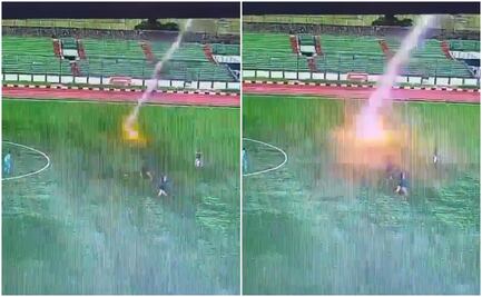 VIDEO: Futbolista amateur muere al caerle un rayo en pleno partido