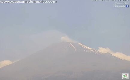 En 24 horas, el "Popo" emitió 150 exhalaciones