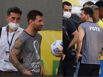 'Venden' la casaca de fotógrafo que usó Messi en la bronca vs Brasil