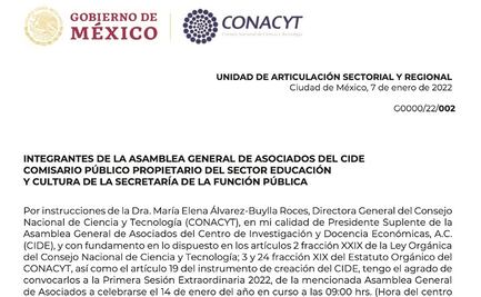 “Ilegal”, convocatoria de Conacyt sobre CIDE