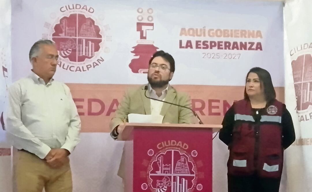 El edil de Naucalpan, Isaac Montoya, anunció una recaudación histórica de 569 millones de pesos por el impuesto predial. Foto: Rebeca Jiménez / EL UNIVERSAL