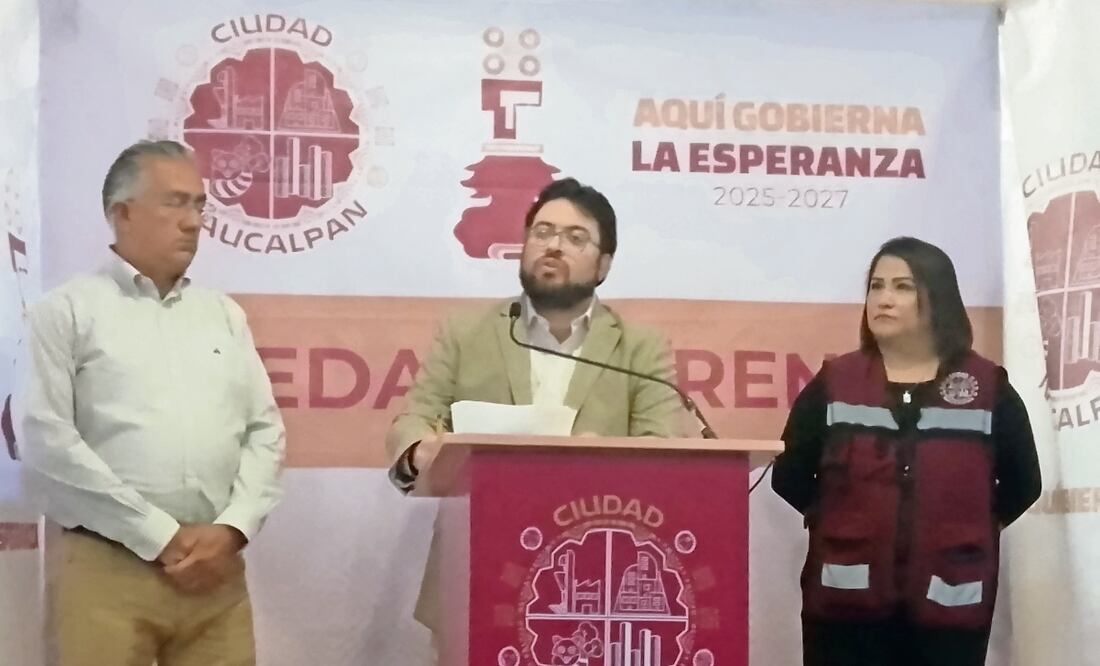 El edil de Naucalpan, Isaac Montoya, anunció una recaudación histórica de 569 millones de pesos por el impuesto predial. Foto: Rebeca Jiménez / EL UNIVERSAL