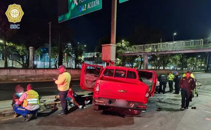 Seis lesionados tras choque en Coyoacán; SSC coordina atención médica y traslado a hospitales