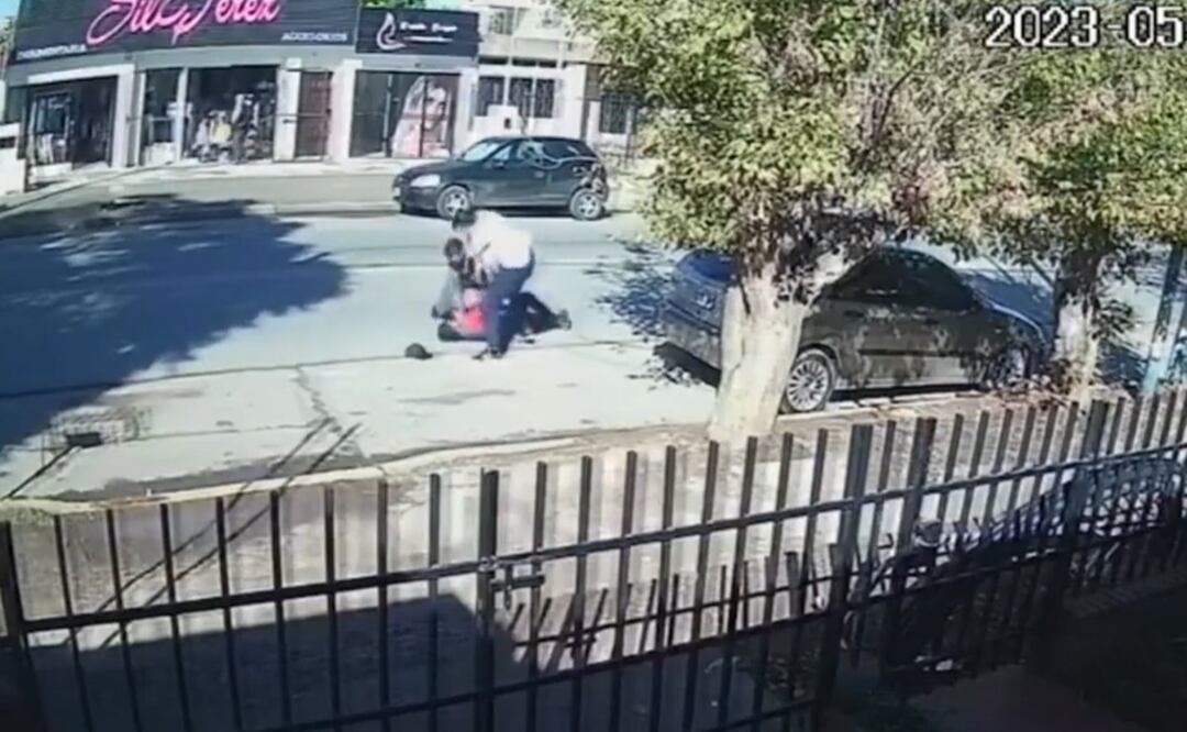 El delincuente fue reducido y quedó detenido. Carlos, de 78 años, recuperó el rodado luego de dos días de conflicto con la Policía. Foto: Tomada del video