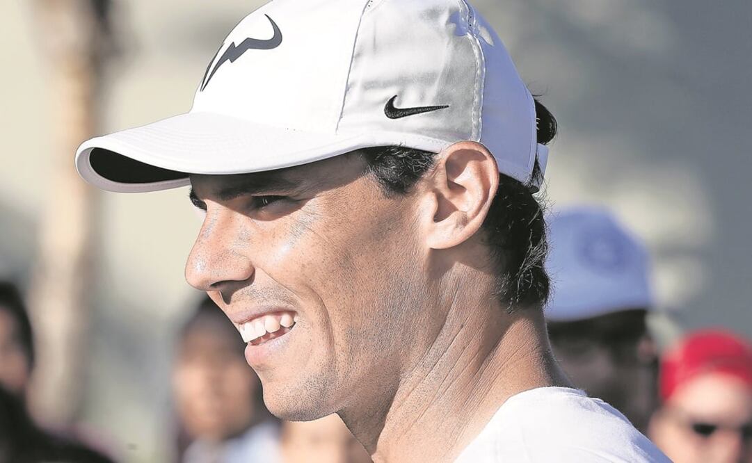 Nadal estuvo muy sonriente con el público (ALEJANDRO ACOSTA. EL UNIVERSAL)