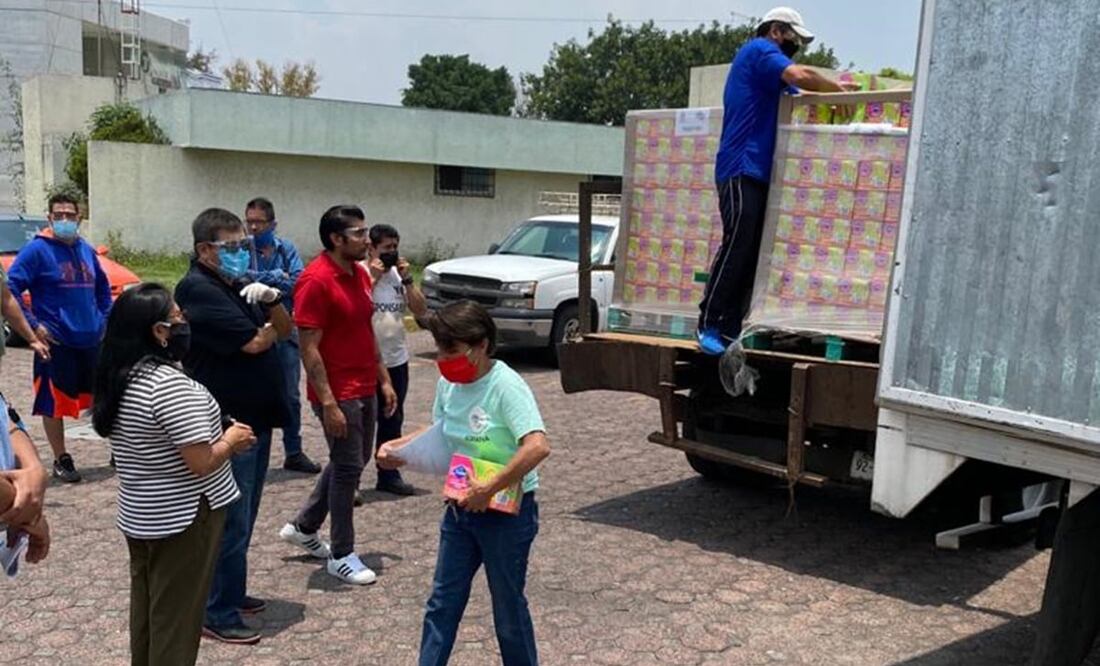 Reclusas reciben productos de higiene personal. Foto: Cortesía