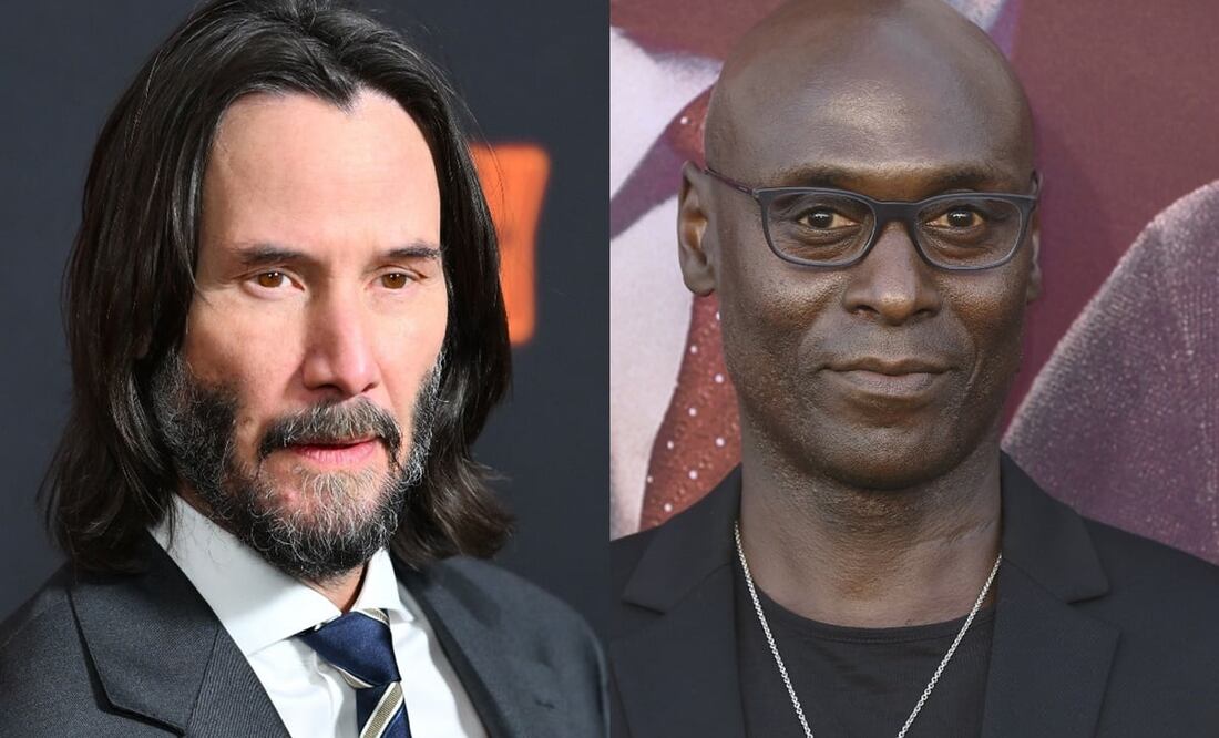 El actor Lance Reddick y Keanu Reeves. Foto: ANGELA WEISS / AFP/ AP Jordan Strauss/Invision, Archivo El Universal