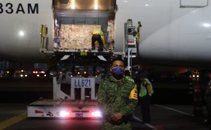 Llega a México segundo cargamento con insumos procedente de China