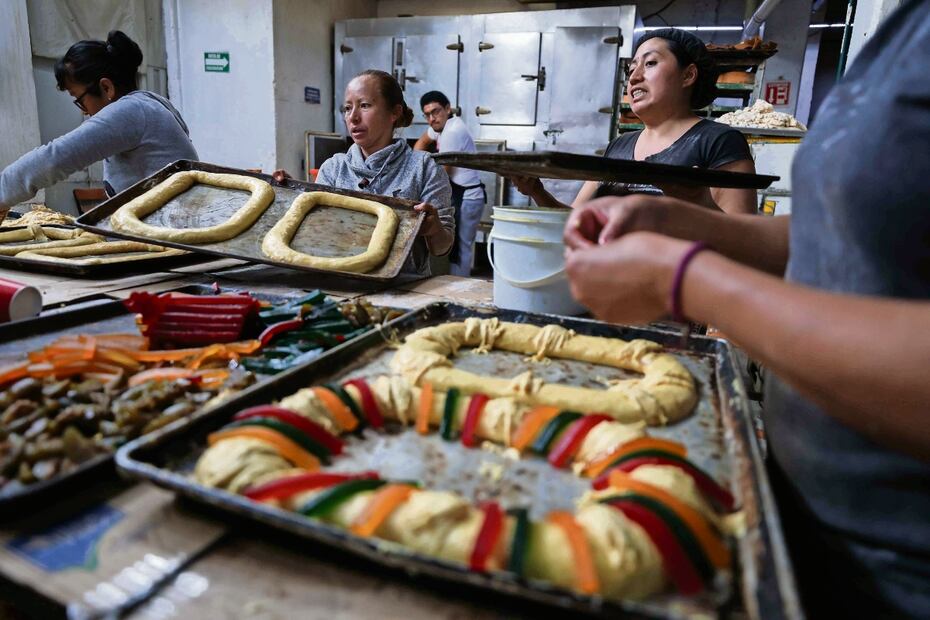 Los precios de la Rosca de Reyes depende del tamaño, puede ser individual o hasta para más de 10 personas. Foto: Diego Simón / EL UNIVERSAL