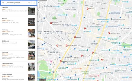 ¿Dónde hay y dónde no hay gasolina? Google Maps te orienta