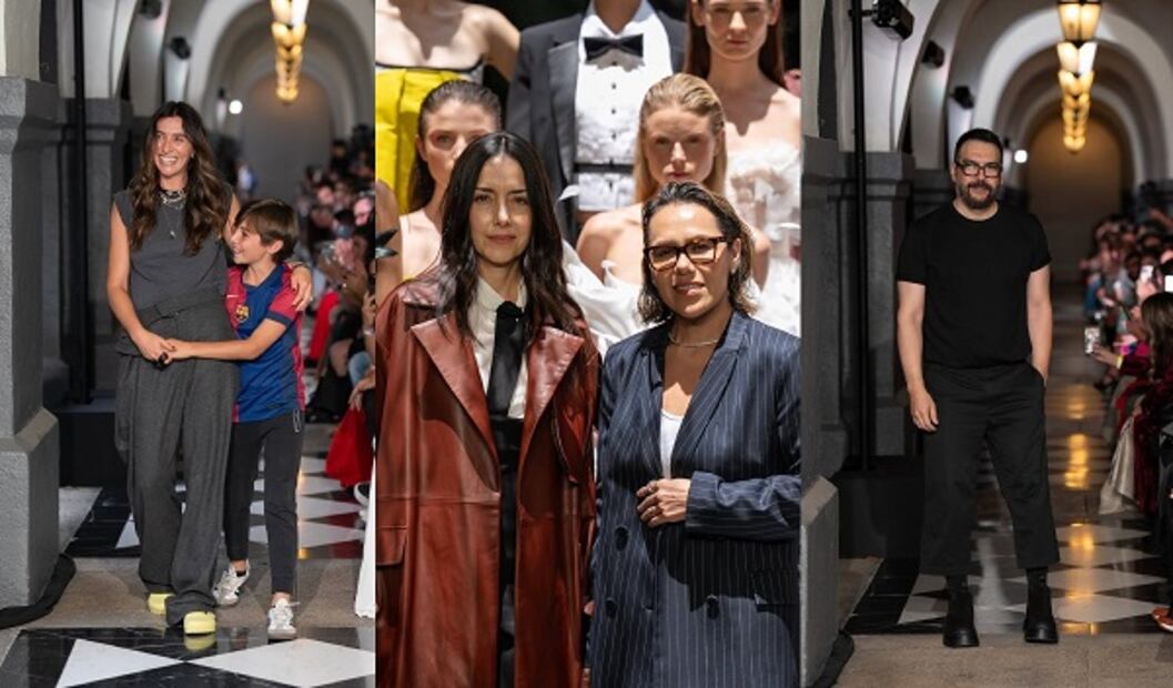 Sandra Weil, Raquel Orozco (junto a Cecilia Suárez) y Abel Lopez abren la semana de la moda el 6 de mayo de 2025. Foto: Especial. Instagram @fashionweekmx