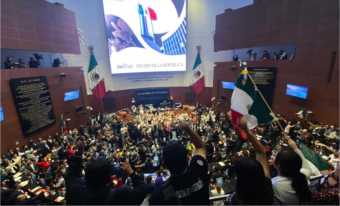 Tras portazo en el Senado, inician traslado de senadores de Morena a Xico