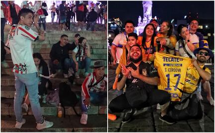 Chivas lloran y Tigres festejan; la final también se vive en el Ángel de la Independencia