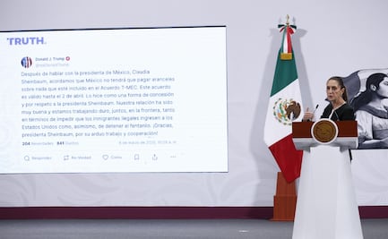 Sheinbaum agradece a Trump por acuerdo sobre aranceles; “Continuaremos trabajando juntos”, señala