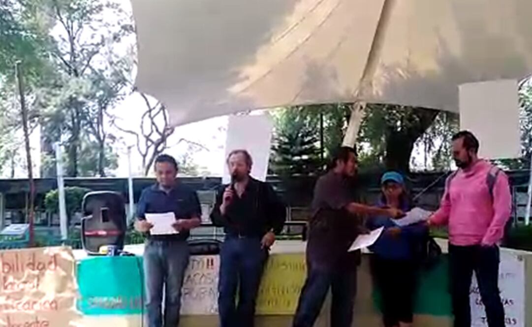 Docentes de la UNAM. Foto: Captura de pantalla