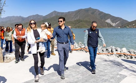 Samuel García supervisa malecón en Presa La Boca; “posicionará a Nuevo León a nivel mundial”, destaca