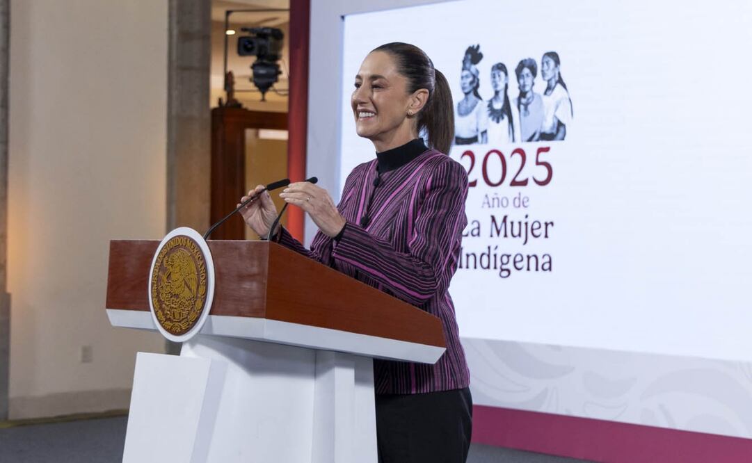 Claudia Sheinbaum en su conferencia matutina del 12 de noviembre de 2025. Foto: Presidencia
