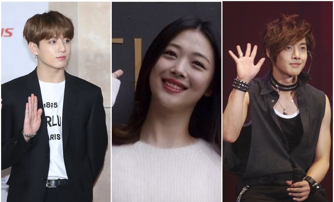 Jungkook, Sulli y Kim Hyun Joong son algunos de los cantantes que han estado en el ojo del huracán. Fotos: Archivo