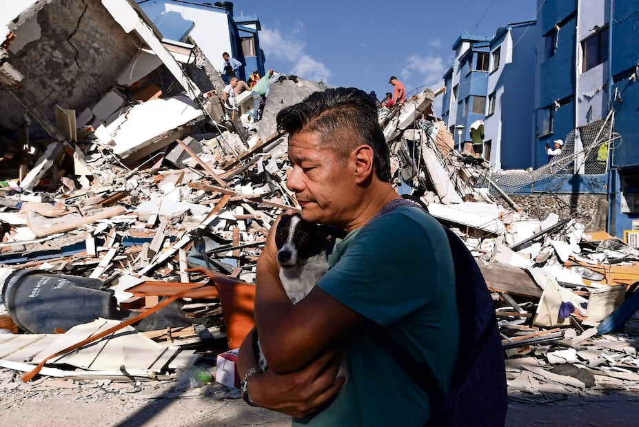 Temblor en Colombia. Foto: AFP:JAIME SALDARRIAGA