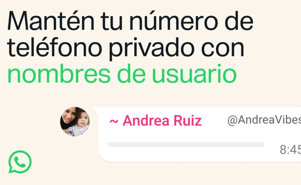 WhatsApp dice adiós al número telefónico con nombres de usuario; así funcionarán