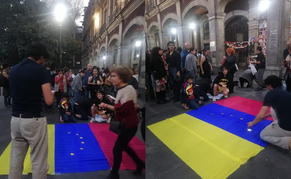 Protestan en Morelos por la intervención de EE.UU. en Venezuela.
Foto: Especial.