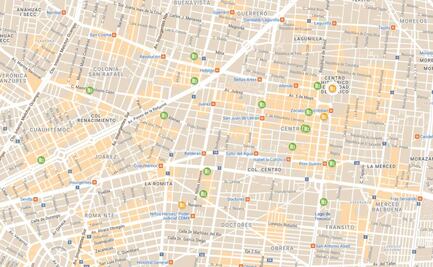 Este es el mapa de los edificios afectados por el sismo que se registró este 19S con magnitud de 7.7 grados