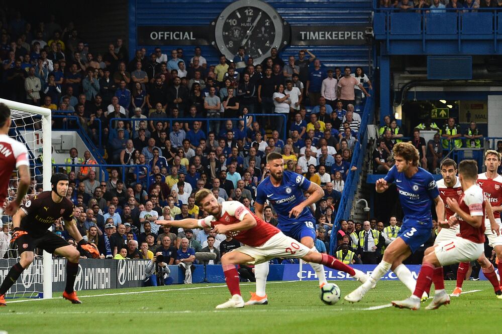 Gol del Chelsea. Foto: AFP