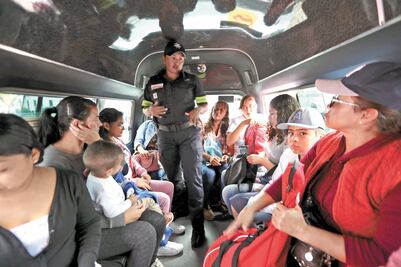 Operativo. Buscan proteger a las mujeres en el transporte