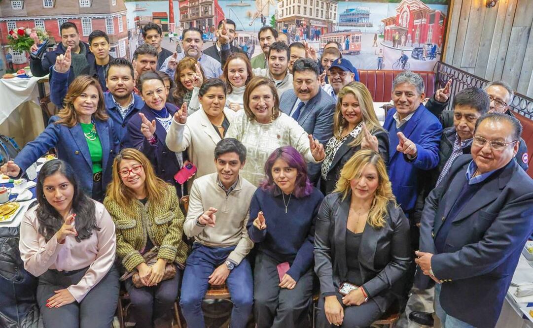 La candidata presidencial de la alianza opositora viajó a Nueva York para escuchar a los trabajadores mexicanos. Foto: X @XochitlGalvez