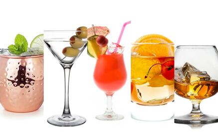 Conoce los vasos y copas para cocteles