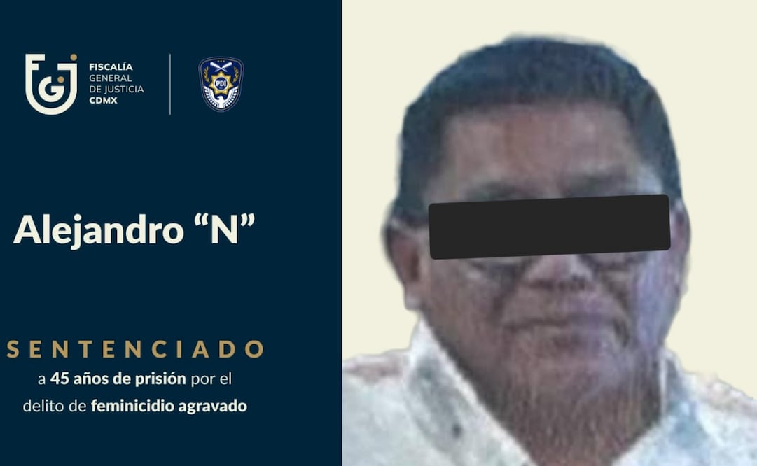 Sentencian a 45 años de prisión a feminicida en Tláhuac; habría intentado simular un suicidio.
Foto: Especial.