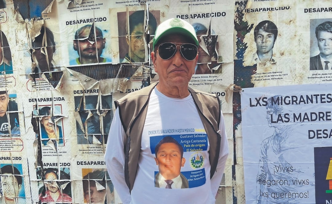 Salvador Artiga viene periódicamente a México para participar en brigadas de búsqueda, con la esperanza de localizar a su hijo Gustavo. Foto: de SHARON MERCADO. EL UNIVERSAL