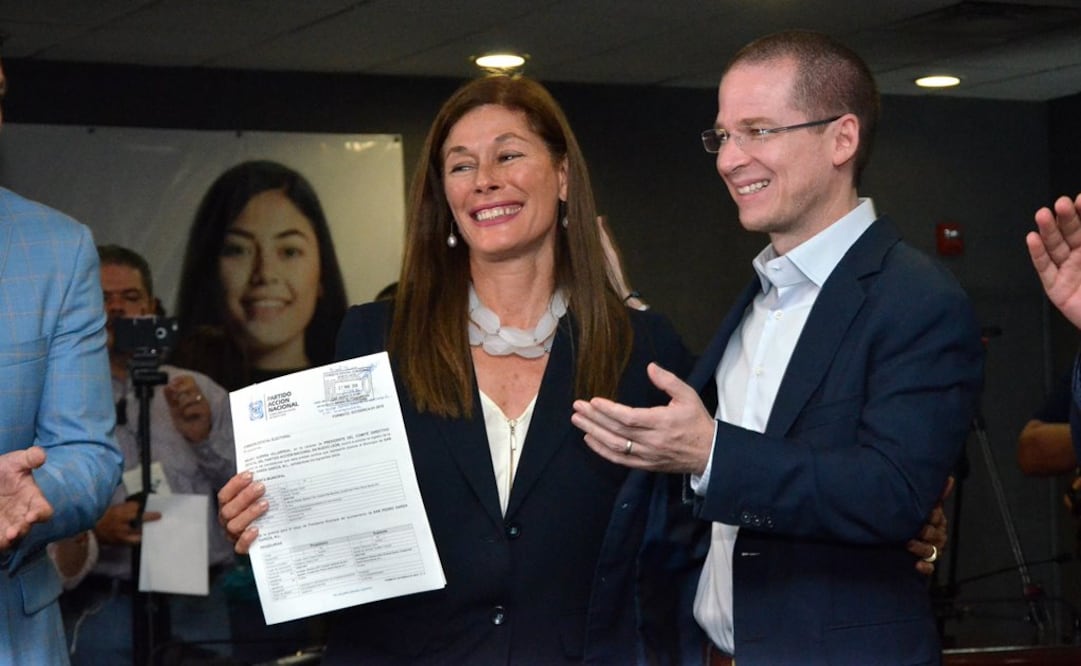 El panista acompañó a la candidata de su partido por la alcaldía de San Pedro Garza García, Rebeca Clouthier. Foto: Emilio Vásquez / EL UNIVERSAL