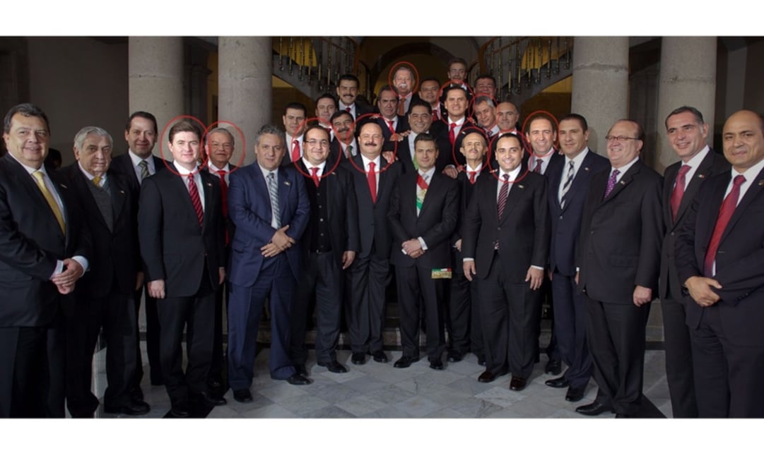 On December 1, 2012, when Enrique Peña Nieto took office as Mexico’s President, governors from the PRI and other political parties took a picture with him - Photo: File photo