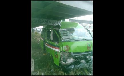 Choca 'combi' frente a Perinorte; reportan varios heridos
