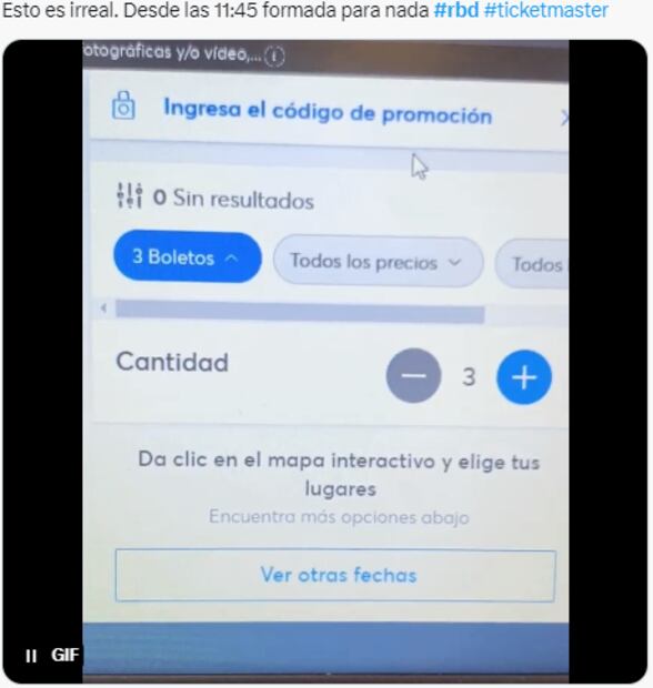 Fans de RBD se quejan de Ticketmaster en el segundo día de venta: " Ya me ganaron todos los boletos" 