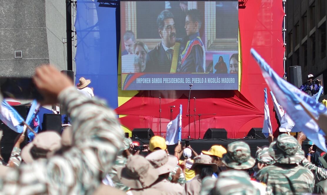 Nicolás Maduro asume su tercer mandato en Venezuela. Foto: EFE