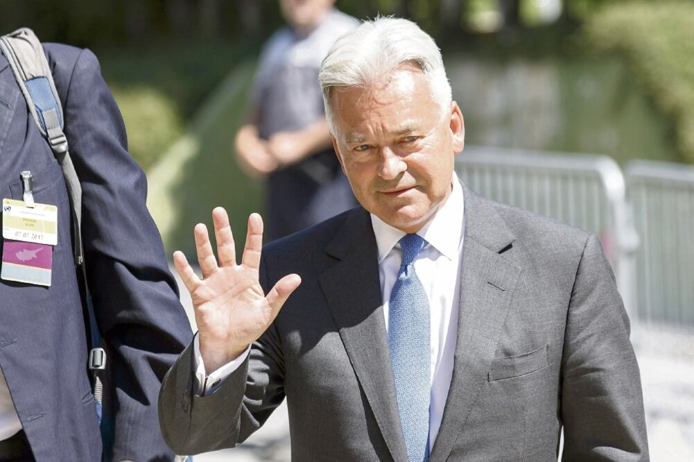 Alan Duncan, ministro de Estado para las Américas del Ministerio de Exteriores, en julio de 2017, en Crans-Montana, Suiza. Foto: ARCHIVO EFE