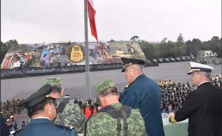 Realizan Fuerzas Armadas práctica de Desfile Militar