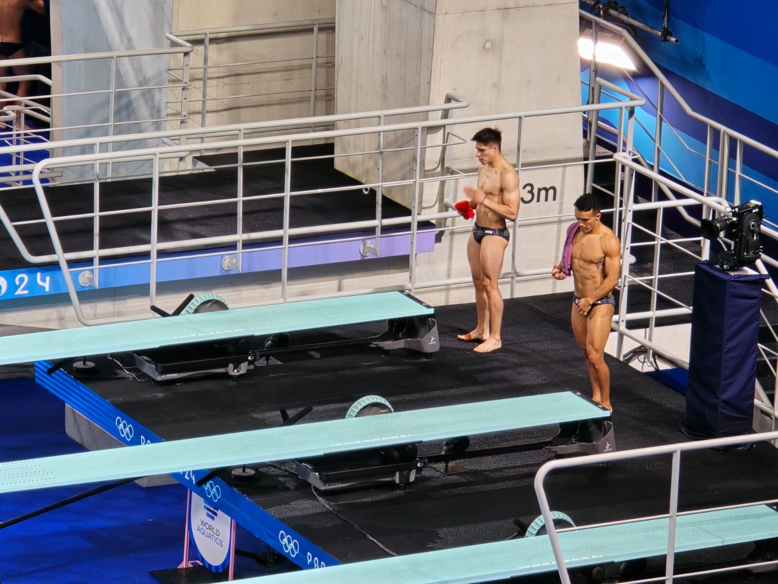 Osmar Olvera y Juan Celaya en los Juegos Olímpicos de París - Foto: Arturo Sanguino/ EL UNIVERSAL