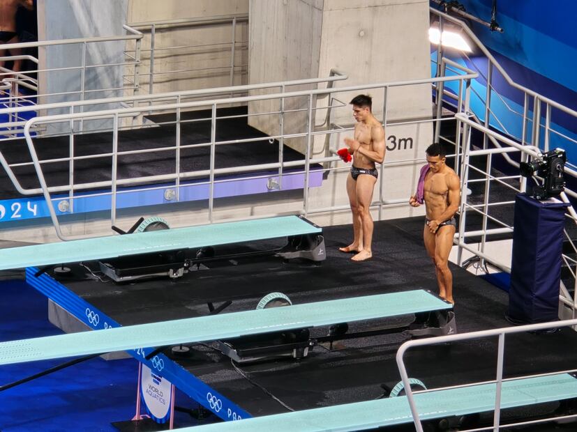 Osmar Olvera y Juan Celaya en los Juegos Olímpicos de París - Foto: Arturo Sanguino/ EL UNIVERSAL