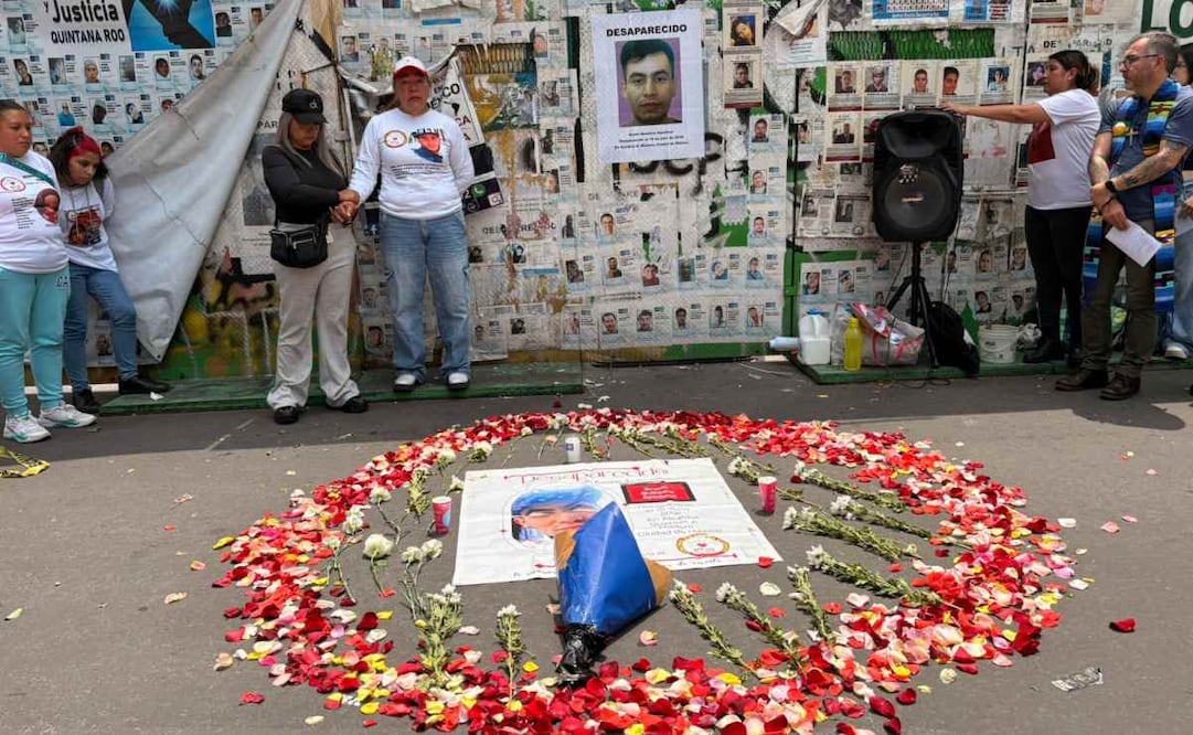 Madres buscadoras del colectivo Una luz en el Camino convocaron a personas solidarias para llevar a cabo un acto ecuménico en memoria de Bryan Quintero. Foto: Sharon Mercado/ EL UNIVERSAL