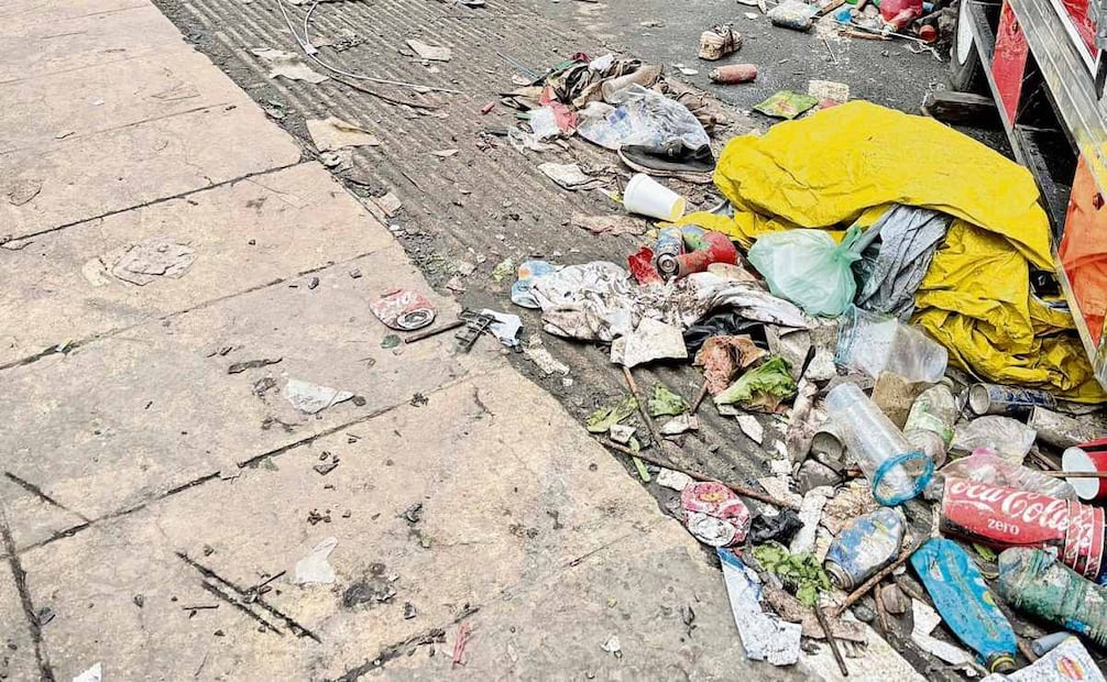 Basura tras celebración del Mundial. Foto: Especial