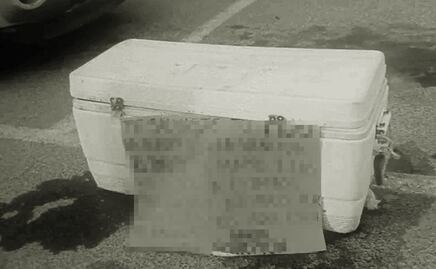 Hallan hielera con restos humanos en estacionamiento de Reynosa, Tamaulipas