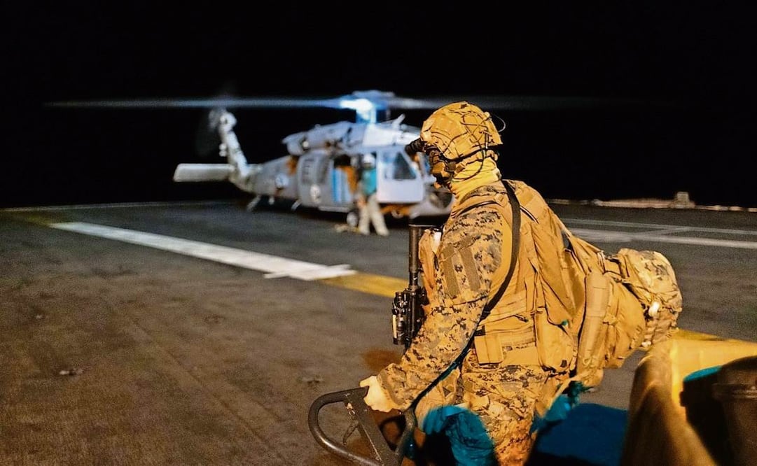 El sábado, la Guardia Costera y el Departamento de Guerra ejecutaron una operación relámpago para incautar el buque cisterna Centuries. Foto: Secretaría de Seguridad Nacional de EU