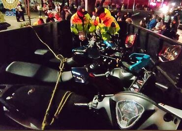 Remiten 511 motocicletas durante la primera noche de la Rodada del Terror