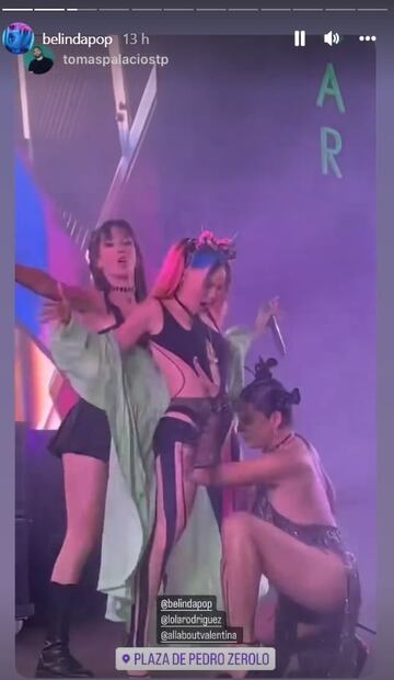 Belinda se besa con dos mujeres en el escenario y alborota a sus fans